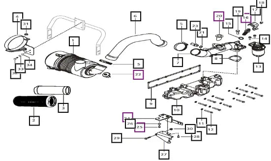 Mahindra Tractor Sensor Temp Ambient 007705016U1 Mahindra Direct Parts