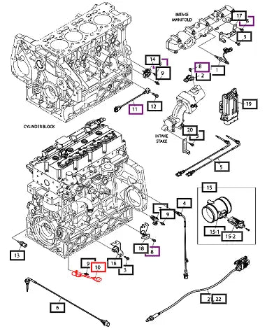 Mahindra Tractor Sensor, Crank Cam Speed 65.27103-7014 Mahindra Direct Parts