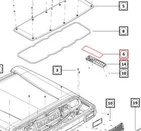 Mahindra Tractor Service Cover Seal RH 008901362N01 Mahindra Direct Parts