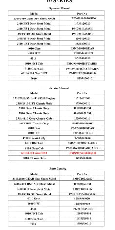 Mahindra Tractor Service Manual For 6010/6110 Gear/hst PMSMENG60106110 Mahindra Direct Parts