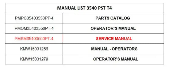 Mahindra Tractor Service Manual PMSM35403550PT-4 Mahindra Direct Parts