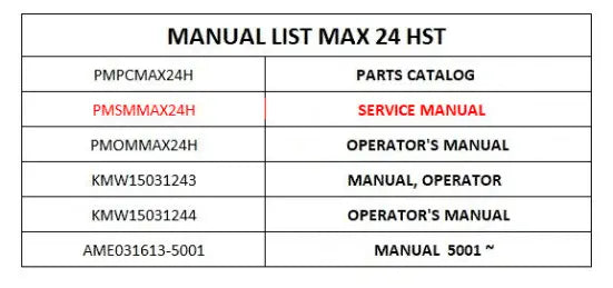 Mahindra Tractor Service Manual PMSMMAX24H Mahindra Direct Parts