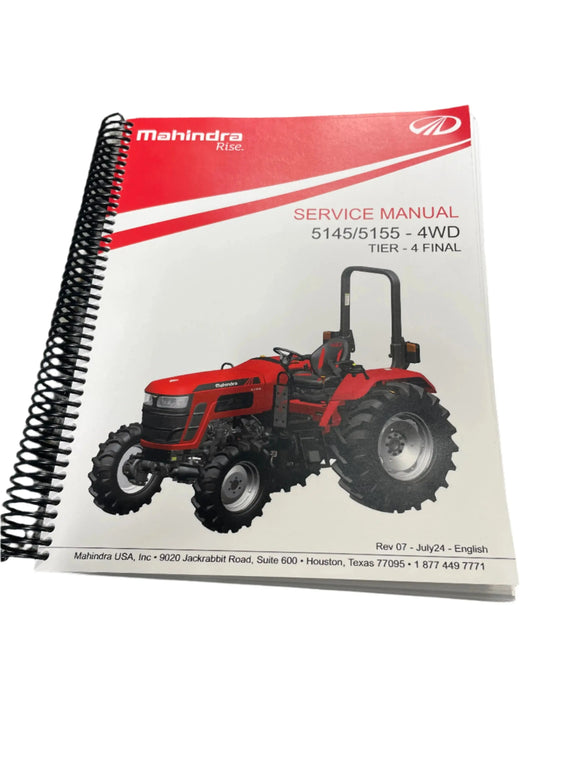 Mahindra Tractor Service Manual Physical Copy Mahindra
