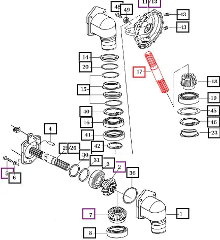 Mahindra Tractor Shaft 16704130050 Mahindra Direct Parts