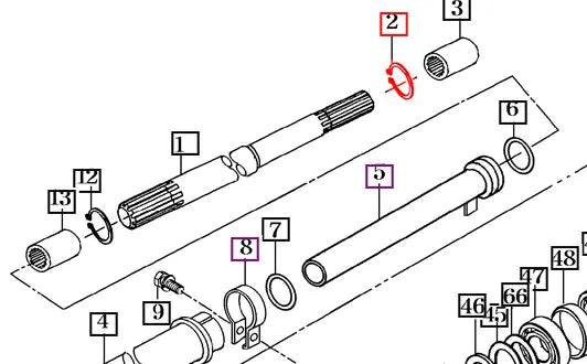 Mahindra Tractor Shaft C-Ring 20 V7041400200 Mahindra Direct Parts