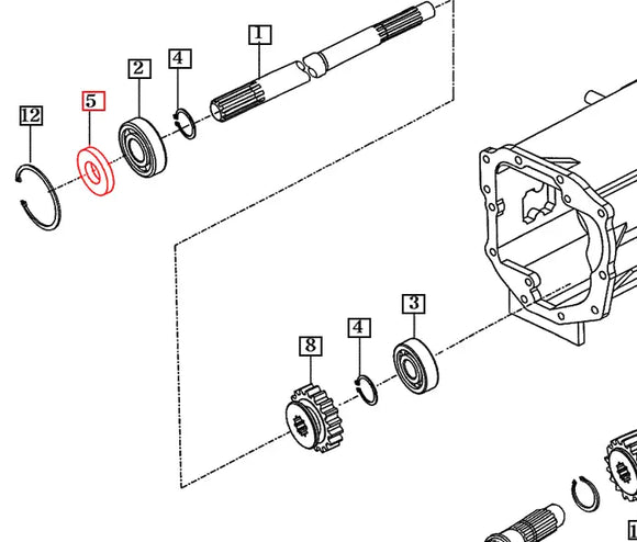 Mahindra Tractor Shaft Oil Seal V7441254708 Mahindra