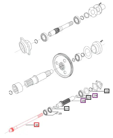 Mahindra Tractor Shaft Pto Center 006502460R1 Mahindra Direct Parts