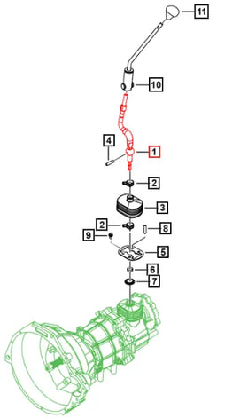 Mahindra Tractor Shift Lever Bot Bol Lhd 0706AD0860N Mahindra Direct Parts