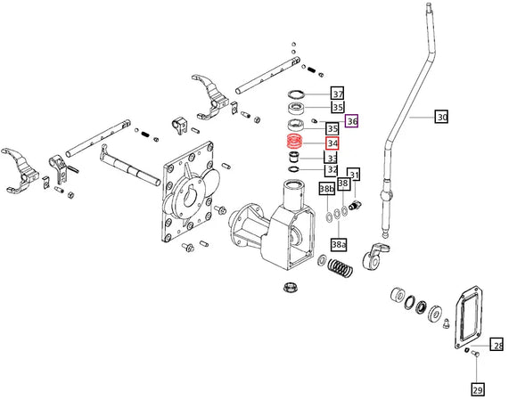 Mahindra Tractor Shift Lever Spring 000012041P04 Mahindra