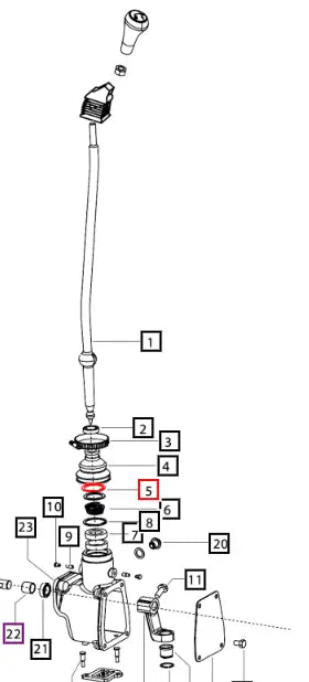 Mahindra Tractor Shifter Housing Spacer 006511061U1 Mahindra Direct Parts