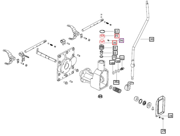 Mahindra Tractor Shifter Lever Spherical Half 000012010P04 Mahindra Direct Parts