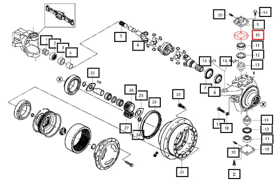 Mahindra Tractor Shim 006506165C1 Mahindra Direct Parts