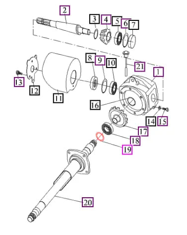 Mahindra Tractor Shim ANSER62102020 Mahindra Direct Parts