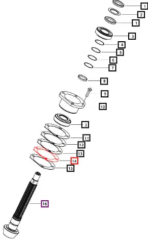 Mahindra Tractor Shim Cage Spiral Pinion Shaft 0 8 006509909U1 Mahindra Direct Parts