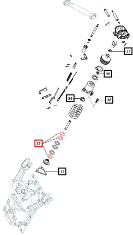 Mahindra Tractor Shim Draft Sensing 0 1mm 007206195C1 Mahindra Direct Parts