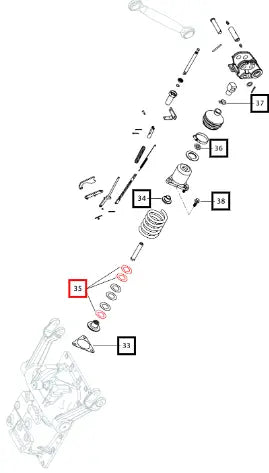 Mahindra Tractor Shim Draft Sensing 0.5mm 007219636U01 Mahindra Direct Parts