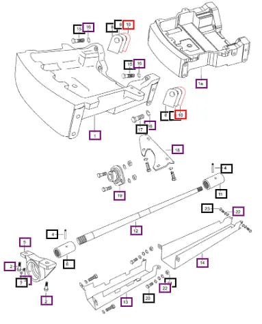 Mahindra Tractor Shim Front Axle Support - 0.1 007600413C1 Mahindra Direct Parts