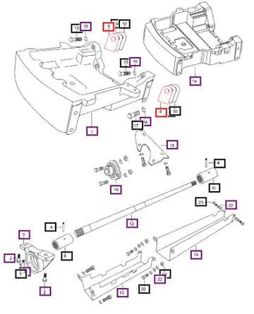 Mahindra Tractor Shim Front Axle Support - 0.5 007600411C1 Mahindra Direct Parts