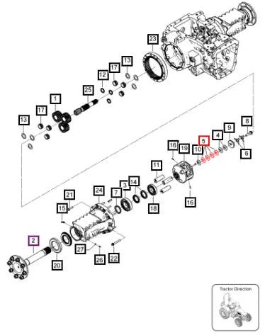 Mahindra Tractor Shim Rear Axle 0 125 Mm 006511019V1 Mahindra Direct Parts