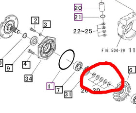 Mahindra Tractor Shim Set 10212159000 Mahindra Direct Parts