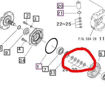 Mahindra Tractor Shim Set 10212159000 Mahindra Direct Parts