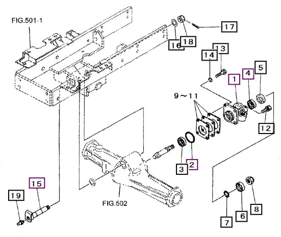 Mahindra Tractor Shim Set 19642120000 Mahindra Direct Parts