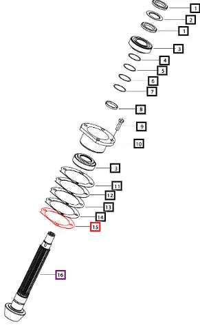 Mahindra Tractor Shim Spline Shaft Bear.cage 0.4 006509908U1 Mahindra Direct Parts