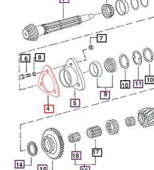 Mahindra Tractor Shim Spline Shaft Bearing Cage - G 0.406mm (0.016