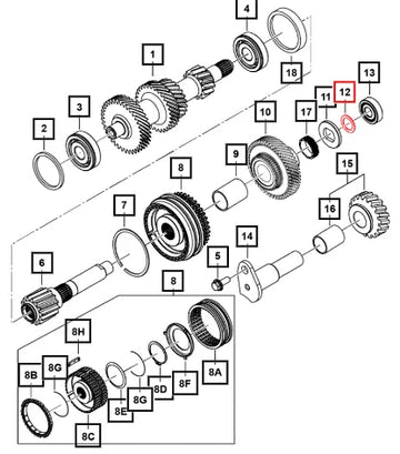 Mahindra Tractor Shim Thk 2 05 Sub Sft Ngt520 0703DD2650N Mahindra Direct Parts