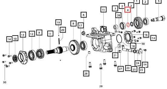 Mahindra Tractor Shim Trb Preload 4wd Mstar 006512249U1 Mahindra Direct Parts
