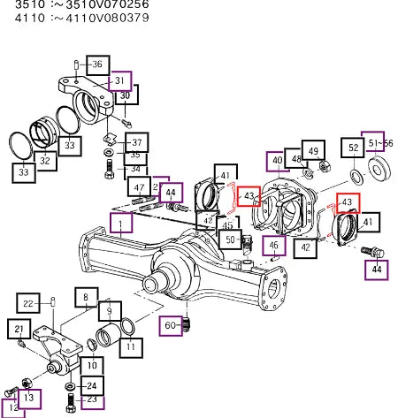 Mahindra Tractor Shim(c) T=0.1 14254310130 Mahindra Direct Parts