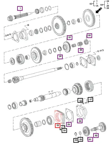 Mahindra Tractor Shims 005552634R1 Mahindra Direct Parts