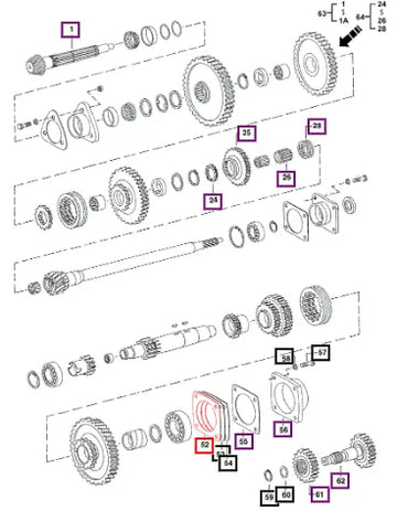 Mahindra Tractor Shims 005552634R1 Mahindra Direct Parts