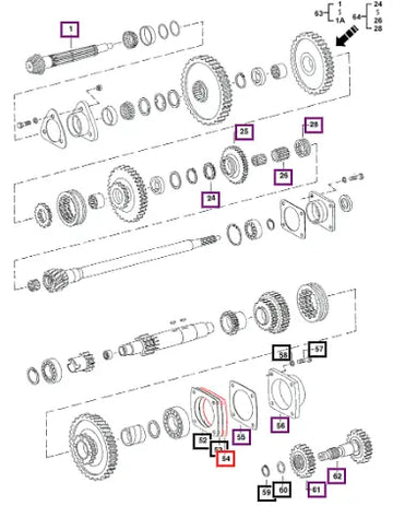 Mahindra Tractor Shims 005552636R1 Mahindra Direct Parts