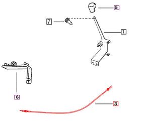 Mahindra Tractor Shut Off Cable 000043127C11 Mahindra