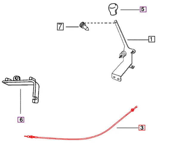 Mahindra Tractor Shut Off Cable 000043127C11 Mahindra