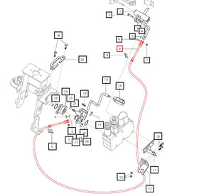 Mahindra Tractor Shuttle Cable E007603065D2 Mahindra Direct Parts