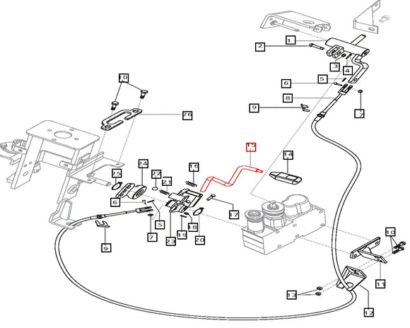 Mahindra Tractor Shuttle Lever E008002649B1 Mahindra Direct Parts
