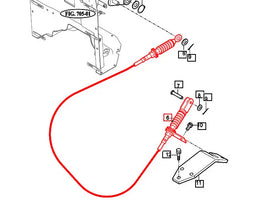 Mahindra Tractor Shuttle Shift Cable 12632152000 Mahindra Direct Parts