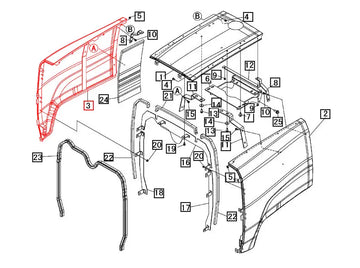 Mahindra Tractor Side Cover LH 19021115BP0 (Copy) Mahindra