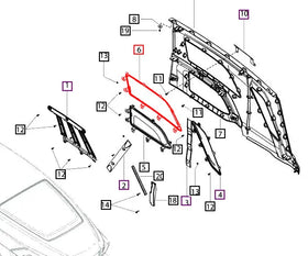 Mahindra Tractor Side Grill Rear LH E007545739D1 Mahindra Direct Parts