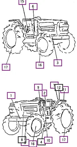 Mahindra Tractor Side Mark (rhs) Product Graphic 12609010050 Mahindra Direct Parts