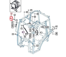 Mahindra Tractor Side Mirror 15186313000 Mahindra