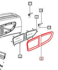 (Limited Availability) Mahindra Tractor Left Side Panel Grill Bezel LH E007538046D1