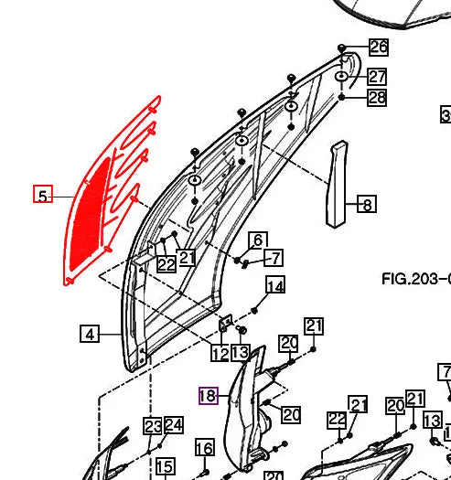 Mahindra Tractor Side Panel Grill RH 11616011300GB Mahindra Direct Parts