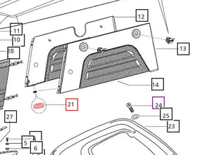 Mahindra Tractor Side Panel Grommet 000060546M01 Mahindra Direct Parts