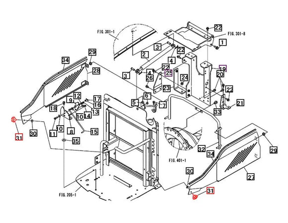 Mahindra Tractor Side Panel Knob 19481184000 Mahindra Direct Parts