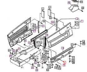 Mahindra Tractor Side Panel Knob  36508410010 Mahindra Direct Parts