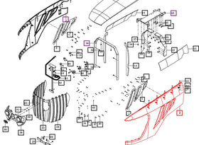 Mahindra Tractor Side Panel Left Hand LH 18716112200MR Mahindra Direct Parts