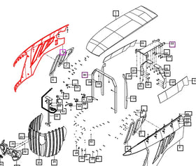 Mahindra Tractor Side Panel Right Hand RH 18716112301MR Mahindra Direct Parts